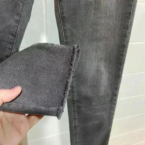 Adriano Goldschmied Women Stevie Capri Jeans 25 Charcoal Slim Straight Low Rise - Picture 3 of 12